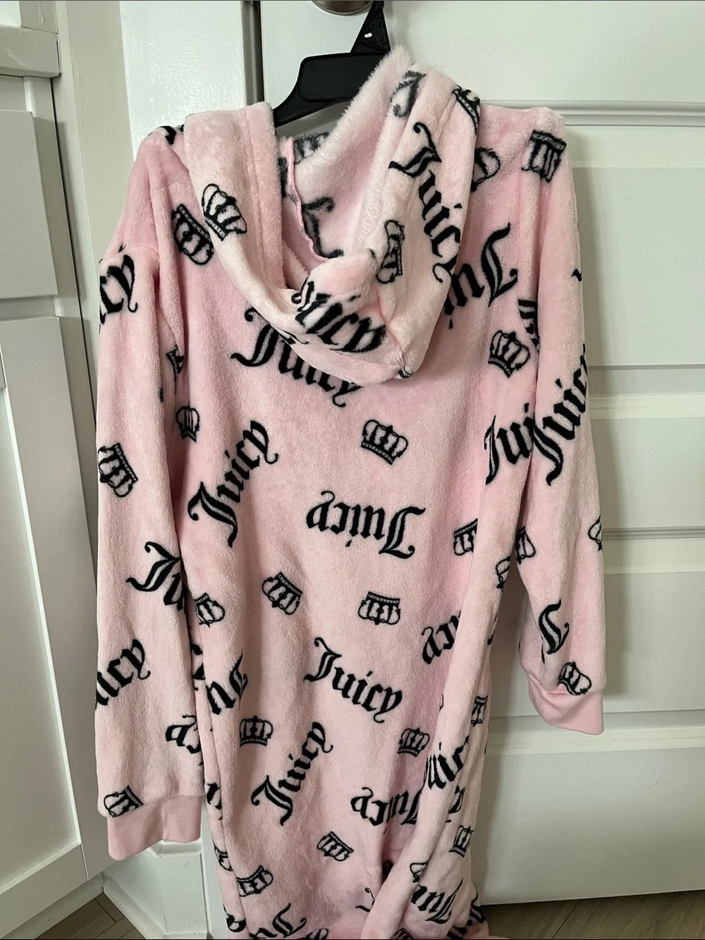 Juicy Couture Pink Plush Logo One-Piece